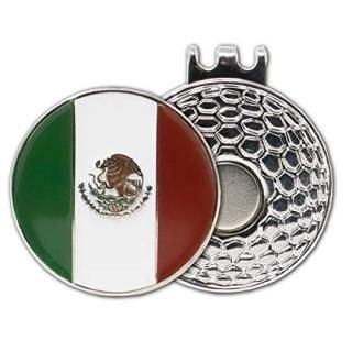 DA VINCI Magnetic Golf Hat Clip with 1 Inch Embossed Flag of Countries Metal Gol