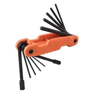 Klein Tools 70550 Hex Key Set 11 SAE Sizes Heavy Duty Folding Allen Wrench Tool 