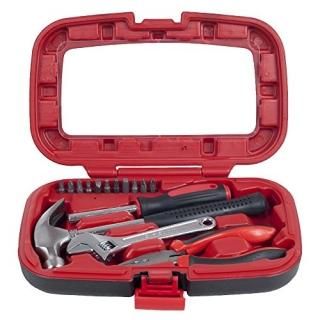 Household Hand Tools Tool Set - 15 Piece by Stalwart Set Includes - Hammer Wrenc