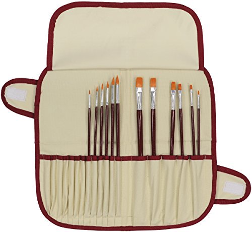 US Art Supply 13-Piece Oil Painting Set with Mini Table Easel