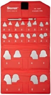 Starrett S167CHZ Combined 167AH And S167B Radius Gauges Inch Set With Holder Sat