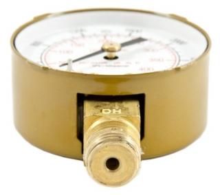 Forney 87728 Acetylene Gauge High Pressure 5.1cm -by-0.6cm NPT 0-400 PSI
