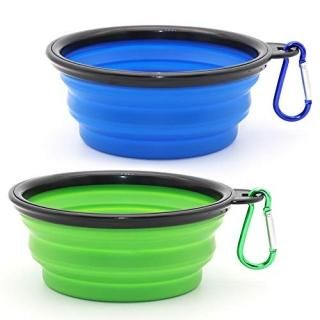 Collapsible Dog Bowl 2 Pack Collapsible Dog Water Bowls for Cats Dogs Portable P