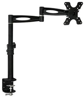 Mount-It! MI-705 Height-Adjustable Computer Monitor Desk Mount Stand for One LCD