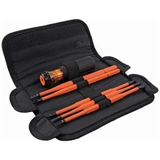 Klein Tools 32288 Insulated Screwdriver 8-in-1 Screwdriver Set with Interchangea