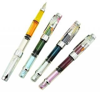 3008 Silver Trim EF - Wing Sung 3008 Piston Fountain Pen EF Extra Fine NibTransp