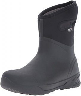 Bogs 71972 Men's Bozeman Mid Insulated Waterproof Boots Black Size 11