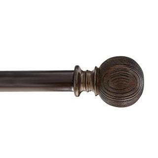 Home Decor Int'l Wood Ball Drapery Rod Set 90cm - 180cm Brown Oak