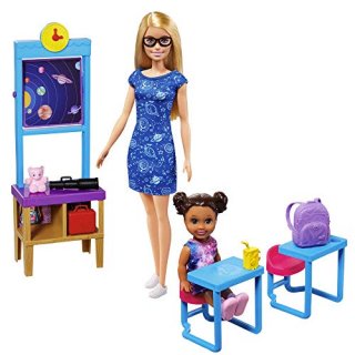 Barbie Space Discovery Dolls and Science Classroom Playset Teacher Doll