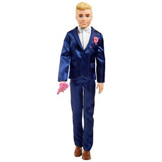 Barbie Fairytale Ken Groom Doll Blonde 12-Inch Wearing Suit and Shoes with 5 Acc