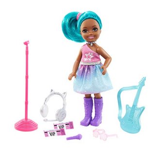 Barbie Chelsea Can Be Playset with Blue Hair Chelsea Rockstar Doll 6-in/15.24-cm
