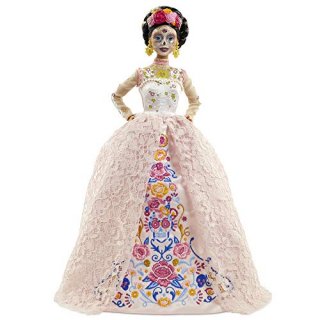 Barbie Signature Dia De Muertos 2020 Doll 12-in Brunette in Embroidered Lace Dre