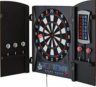 Fat Cat Mercury Electronic Soft Tip Dartboard with Cabinet