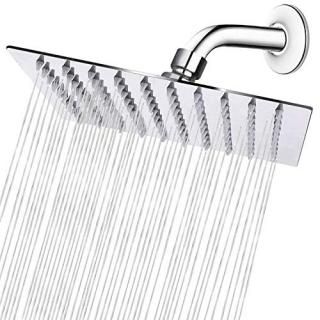 HIGH PRESSURE Rain Shower head NearMoon High Flow Stainless Steel 8 Inch Square 