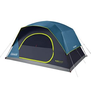Coleman Camping Tent  Dark Room Skydome Tent Blue 8 Person