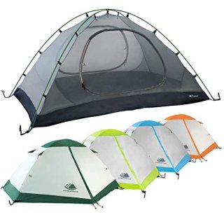 2 Person Backpacking Tent with Footprint - Lightweight Yosemite Two Man 3 Season