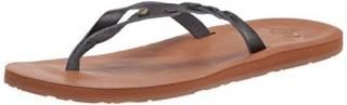Roxy Women's Liza Flip Flop Sandal Black 21 8