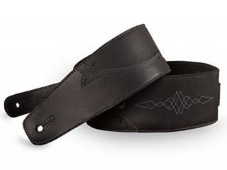 Walk the Line Vintage Full Grain Leather Guitar Strap - For Electric Acoustic an