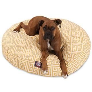 Citrus Towers Large Round Indoor Outdoor Pet Dog Bed With Removable Washable Cov