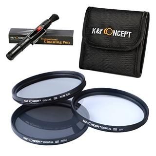 K&F Concept 77mm UV CPL ND4 Neutral Density Len Accessory Filter Compatible with