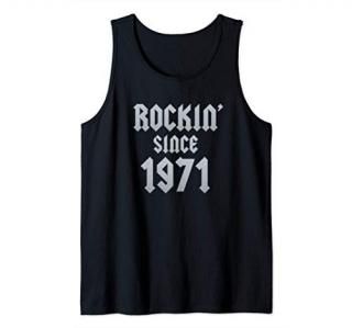 Gift for 50 Year Old Classic Rock 1971 50th Birthday Tank Top