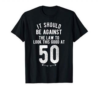 Funny 50th Birthday Gag Gift Idea 50 Year Old Joke Saying T-Shirt
