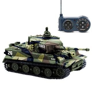 Cheerwing 172 German Tiger I Panzer Tank Remote Control Mini RC Tank with Rotati