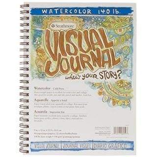 Strathmore Visual Journal Spiral Bound 9X12-140# Watercolor 
