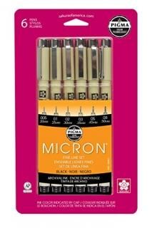 Pigma Micron Fine Line Black Set