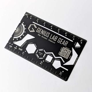 The Pocket Chemist Organic Chemistry Stencil Ruler and Unit Conversion Reference