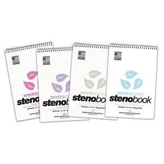 Assorted - Roaring Spring Paper Products 12354 Enviroshades Steno Book - 80 Shee