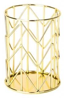 Pencil Cup Gold - U Brands Pencil Cup Wire Metal Gold