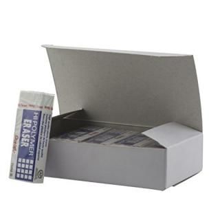 10 Pack Large Block Eraser White - Pentel Hi-Polymer Block Eraser Large White Pa