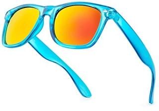 Retro Rewind Translucent Frame Colorful Neon 80s Sunglasses for Men Women - Refl
