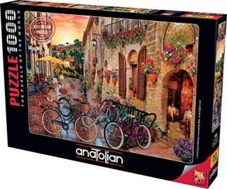 Anatolian Puzzle - Biking in Tuscany 1000 Piece Jigsaw Puzzle #1068 Multicolor