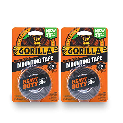 Gorilla取り付けテープ 頑丈 3 Pack ブラック 6055026 3 - 虹色貿易
