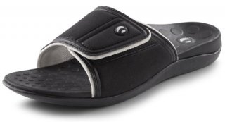 Vionic Kiwi Slide Sandal Black/Grey Womens 12 M US/Mens 11 M US