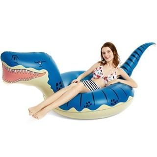Jasonwell Inflatable Dinosaur Pool Float Tube for Boys Girls T-Rex Floatie Summe