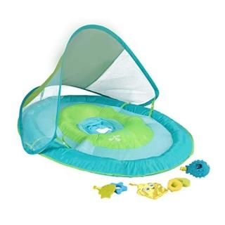 SwimWays Baby Spring Float Sun Canopy Includes 5 Tethered Toys And Reusable Carr