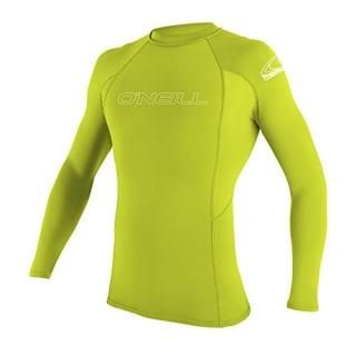 O'Neill Youth Basic Skins UPF 50+ Short Sleeve Rash Guard Lime 8