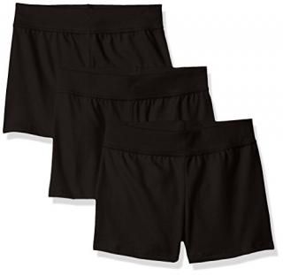 Hanes Little Girls' Jersey Short Pack of 3