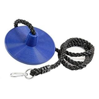 Blue - Tree Swing Disc Rope Swing - with Leg Safety Protector & 2.5cm Heavy Duty