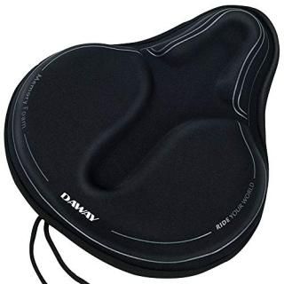 DAWAY Memory Foam Bike Seat Cover - C6M Extra Soft Pad Most Comfortable Big Exer