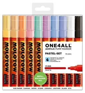 Molotow One4All 227 HS 10er Basic Set Pastell Kit Lack Marker Stifte Paint Pen