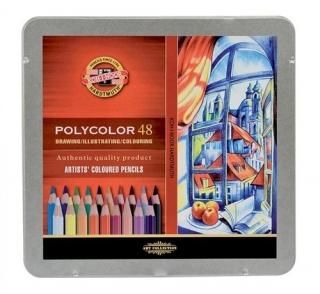 Koh-I-Noor Polycolor 48 Pencil Tin Set