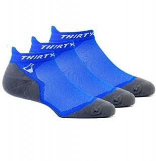 Large - Women 9-10.5 // Men 10-11.5 3 Pairs Blue/Gray - Thirty48 Ultralight Athl