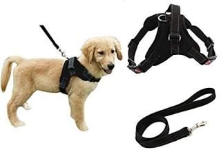 Adjustable Pet Puppy Dog Safety Harness with Leash Lead Set Reflective No-Pull B