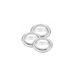 clear - Lucite Piano Caster Cups Clear Set of 3 for Grand Pianos - Virtually Ind