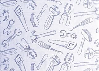 Max Studio Kids 4 Piece Full Sheet Set Construction Tools Saws Hammers Wrenches 