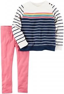 Carter's Girls' 2 Pc Playwear Sets 259g372 Stripe 4T Toddler